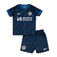 Camisa de time de futebol Chelsea Replicas 2º Equipamento Infantil 2023-24 Manga Curta (+ Calças curtas)
